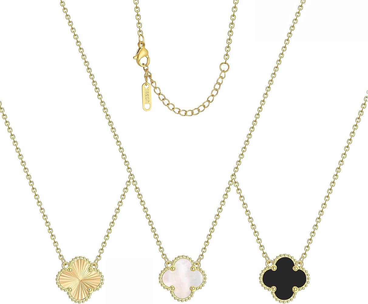 Clover pendant clavicle necklace - Image 2