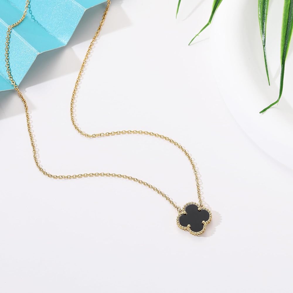 Clover pendant clavicle necklace - Image 3