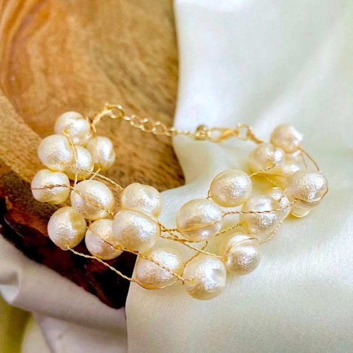Multi Layered Pearl bracelet - Image 3