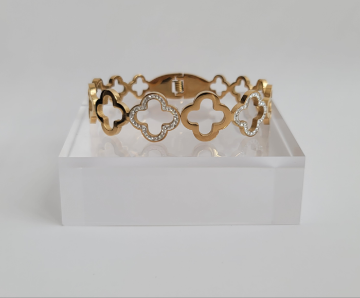 Titanium stainless steel cuff bracelet - Image 3
