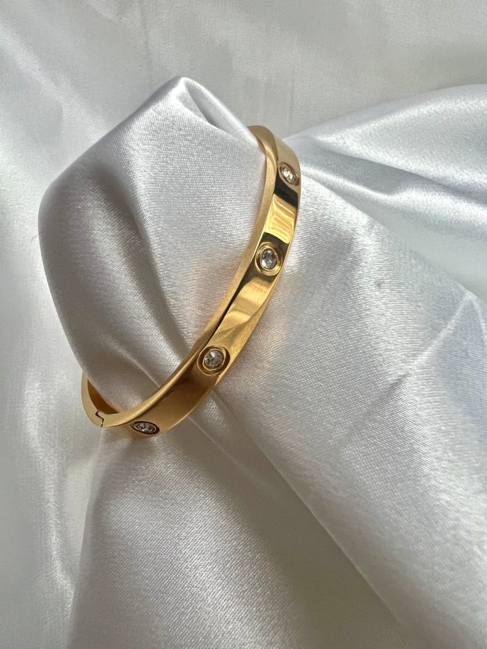 18k GOLD PLATED TITANIUM STAINLESS STEEL BRACELET