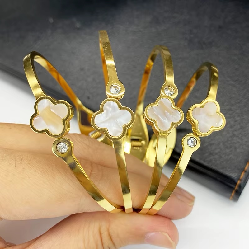 18k gold plated titanium steel bracelet