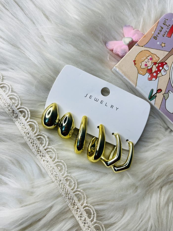 3 pairs earrings set - Image 2