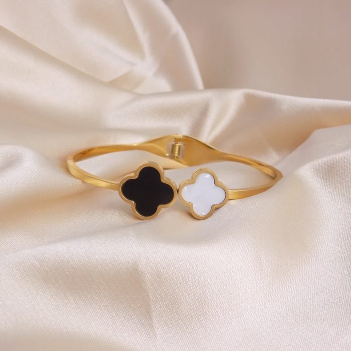 18k gold polished titanium