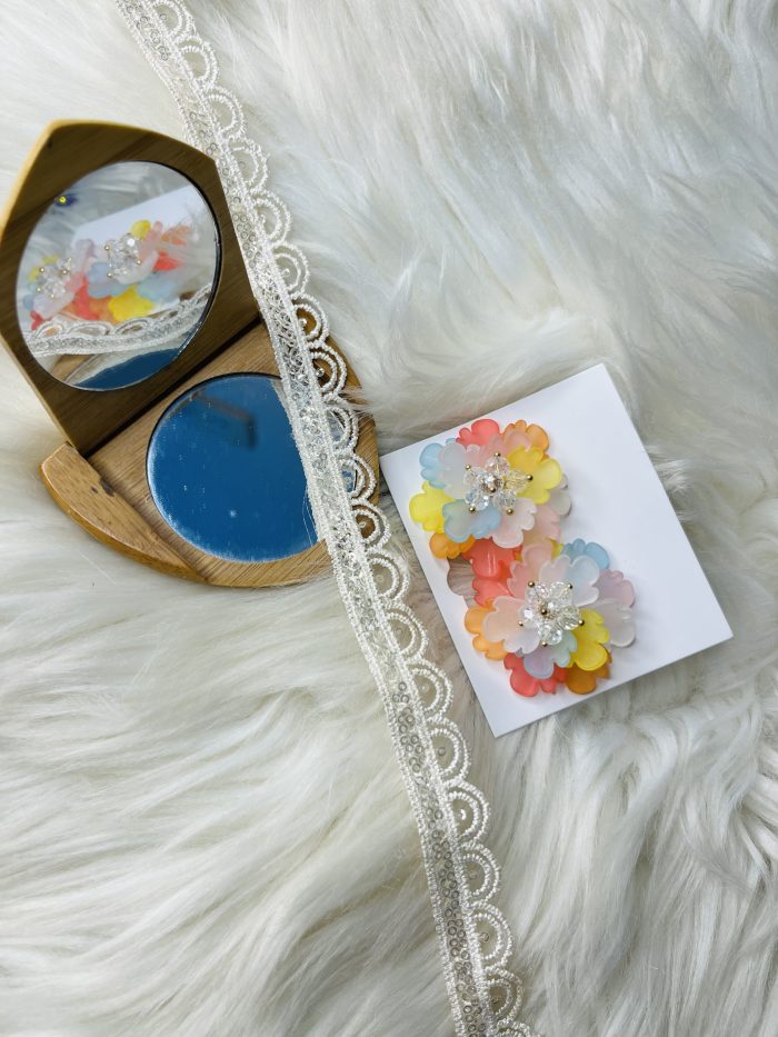 Beautiful flower earrings for women