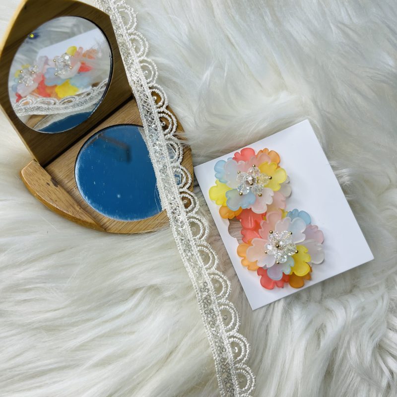 Beautiful flower earrings for women