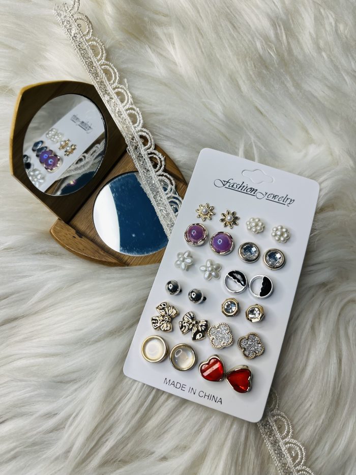 12 pairs earrings combo set - Image 2