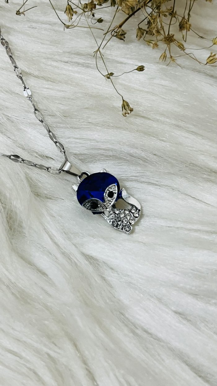 Cute little cat pendant with stainless steel necklace. - Image 2