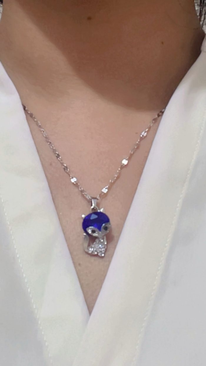 Cute little cat pendant with stainless steel necklace. - Image 3